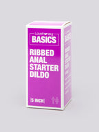 BASICS Ribbed Anal Starter Dildo 5 Inch, Purple
