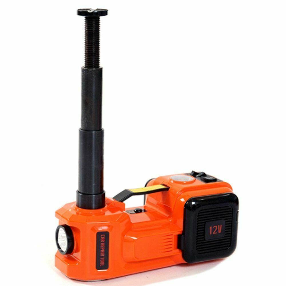 Car Jack Electric Hydraulic Floor 12V DC 5T 11023lb Emergency Lift Repair Tool