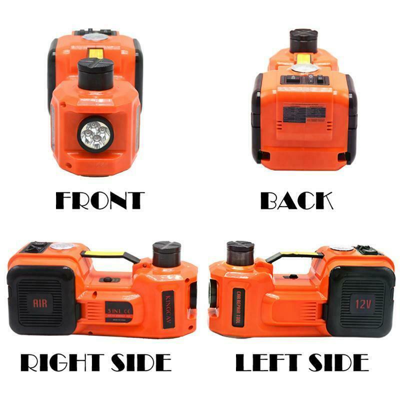 Car Jack Electric Hydraulic Floor 12V DC 5T 11023lb Emergency Lift Repair Tool