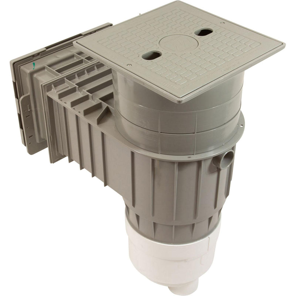 Waterway Plastics Skimmer Complete, WW Renegade, Fiberglass, 2", Gry, Square
