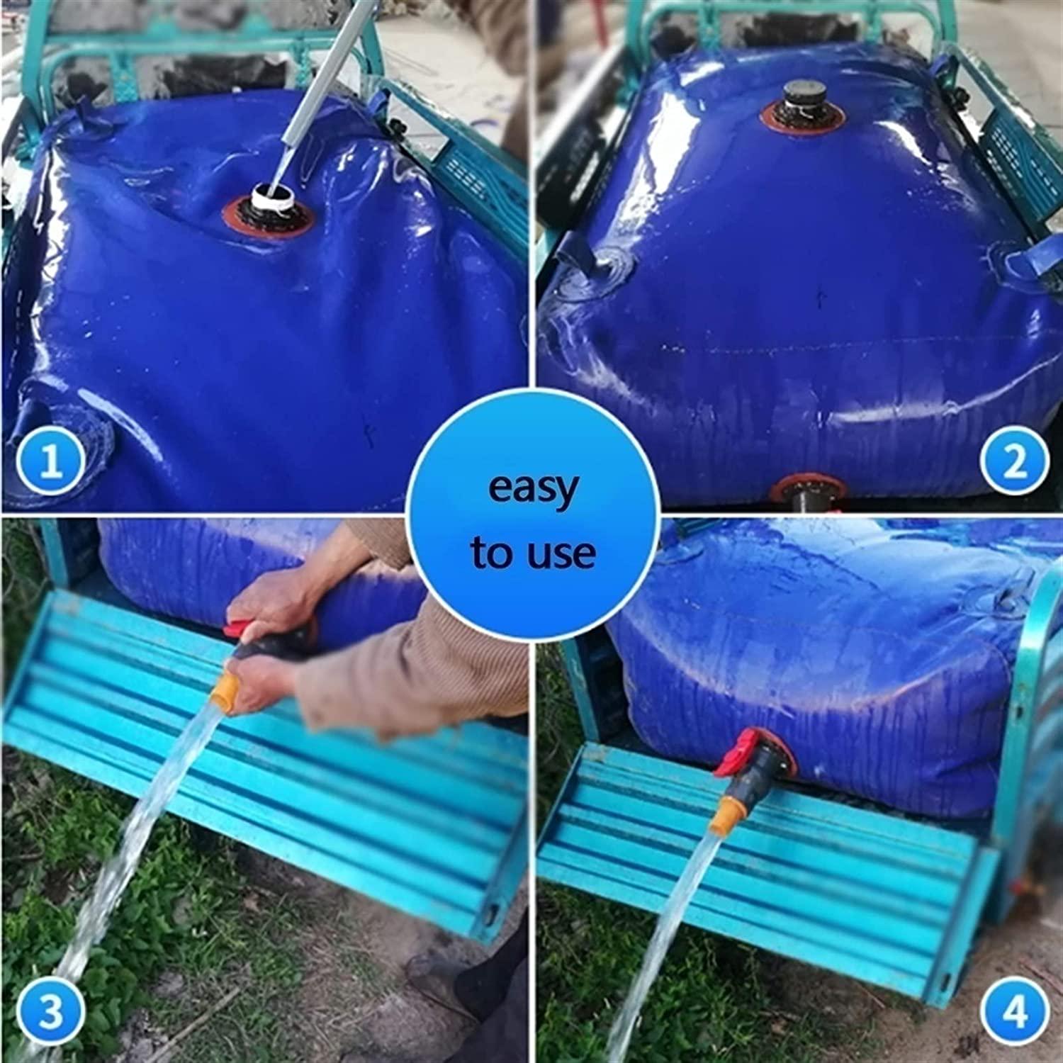 YJFENG Large Capacity Water Bladder, Garden & Farm Water Container Bag, Collapsible PVC Soft Water Carrier Tank, Emergency Compressive for Outdoor Horticultural Irrigation
