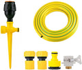 BBGS Garden Sprinkler with Tube - Automatic Lawn Water Sprinklers 360 Degree Rotating Sprinkler System for Garden, Yard and Kids Playing (Color : 3/4" Hose, Size : 50M)