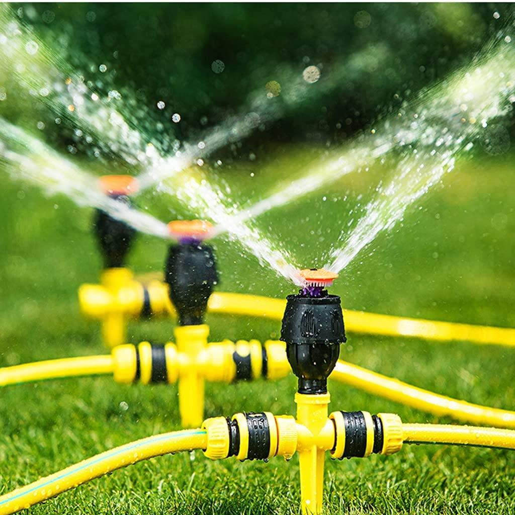 BBGS Garden Sprinkler with Tube - Automatic Lawn Water Sprinklers 360 Degree Rotating Sprinkler System for Garden, Yard and Kids Playing (Color : 3/4" Hose, Size : 50M)
