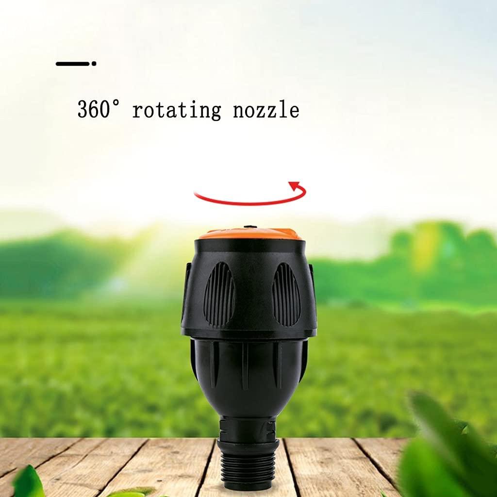 BBGS Garden Lawn Sprinkler with 4 Nozzle, Wide Coverage Irrigation System, 360° Automatic Rotating Watering Device for Garden Farm Large Lawn