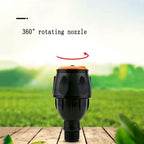 BBGS Garden Lawn Sprinkler with 4 Nozzle, Wide Coverage Irrigation System, 360° Automatic Rotating Watering Device for Garden Farm Large Lawn