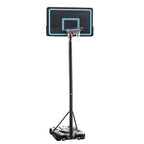 Portable 7.5Ft - 10Ft Height-Adjustable 28" Basketball Hoop Stand Backboard System Indoor Outdoor with Wheels in black