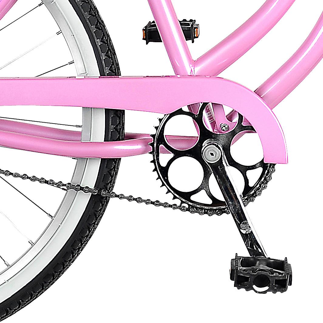 Cycle Force Group Cruiser Bike, 26 In. Wheels, 18 In. Frame, Women's Bike, Pink