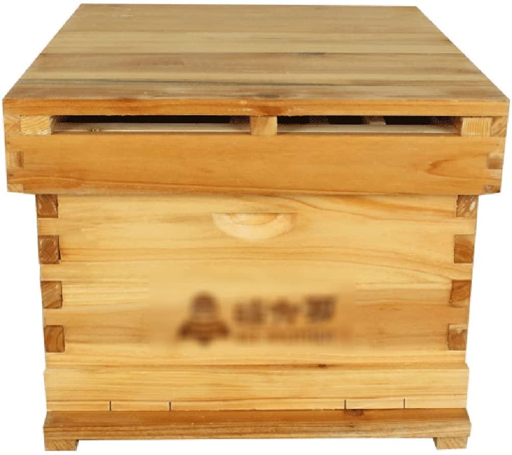 beehive house, 10 frame wood outdoor beehive bee box, w/10 nest frame,beekeeping supplies equipment tool, bee box for beekeeper starter, easy to install