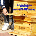 beehive house, 10 frame wood outdoor beehive bee box, w/10 nest frame,beekeeping supplies equipment tool, bee box for beekeeper starter, easy to install