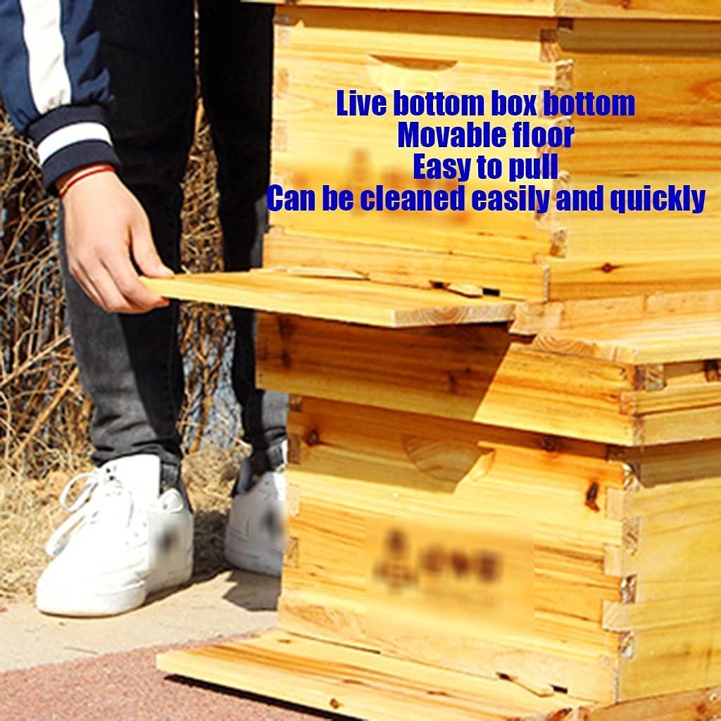 beehive house, 10 frame wood outdoor beehive bee box, w/10 nest frame,beekeeping supplies equipment tool, bee box for beekeeper starter, easy to install