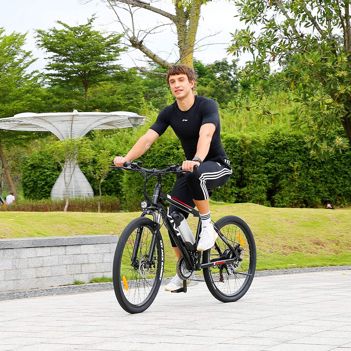 VIVI Electric Bike Electric Mountain Bike 26" Electric Bicycles for Adults, 350W Motor Ebike, 36V,8AH Battery, 3 Electric Modes and 21 Speed Gears, 20MPH Speed