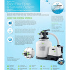 intex krystal clear sand filter pump &amp; saltwater system cg-26679eg, 110-120v with gfci