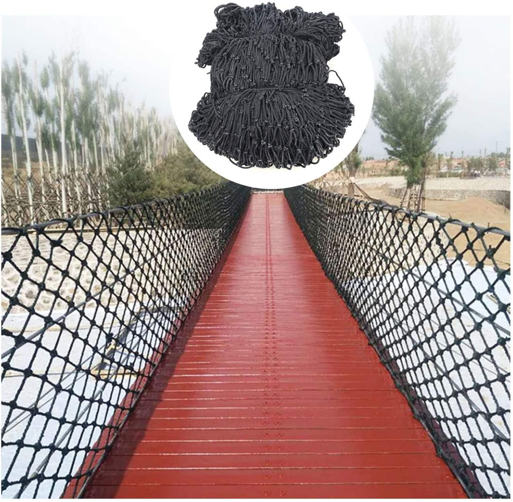 NIANTONG Protection Nets Black Industrial Decor Net DIY Decor Trellis Netting for Climbing Plants Soccer Net Goal/Targets Heavy Duty 6mm/5cm Multi-Size (Size : 5x9m)
