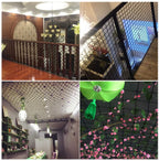 NIANTONG Protection Nets Black Industrial Decor Net DIY Decor Trellis Netting for Climbing Plants Soccer Net Goal/Targets Heavy Duty 6mm/5cm Multi-Size (Size : 5x9m)
