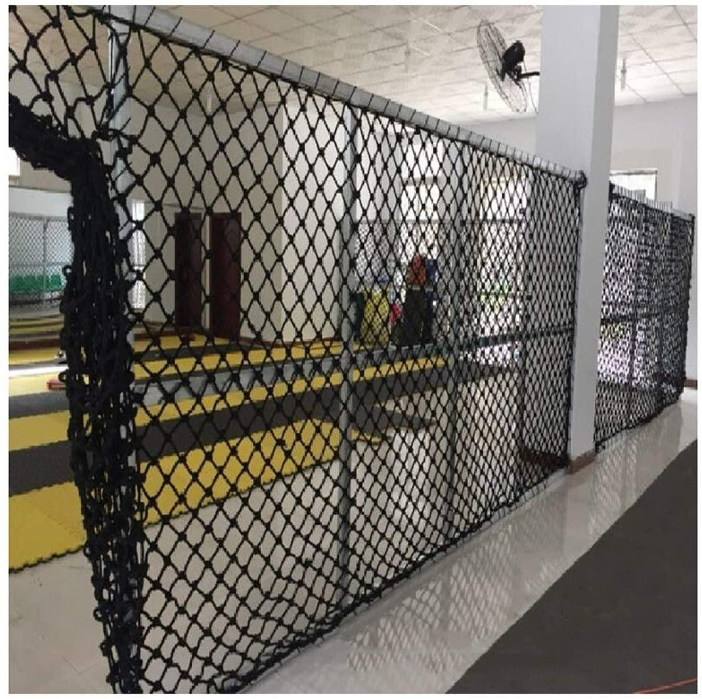 NIANTONG Protection Nets Black Industrial Decor Net DIY Decor Trellis Netting for Climbing Plants Soccer Net Goal/Targets Heavy Duty 6mm/5cm Multi-Size (Size : 5x9m)