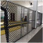 NIANTONG Protection Nets Black Industrial Decor Net DIY Decor Trellis Netting for Climbing Plants Soccer Net Goal/Targets Heavy Duty 6mm/5cm Multi-Size (Size : 5x9m)