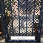 NIANTONG Protection Nets Black Industrial Decor Net DIY Decor Trellis Netting for Climbing Plants Soccer Net Goal/Targets Heavy Duty 6mm/5cm Multi-Size (Size : 5x9m)