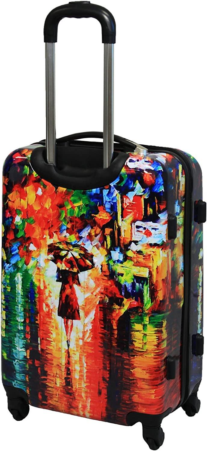 Women's 3-Piece Lightweight Hardside Spinner Upright Luggage Set, Multicolor, One Size