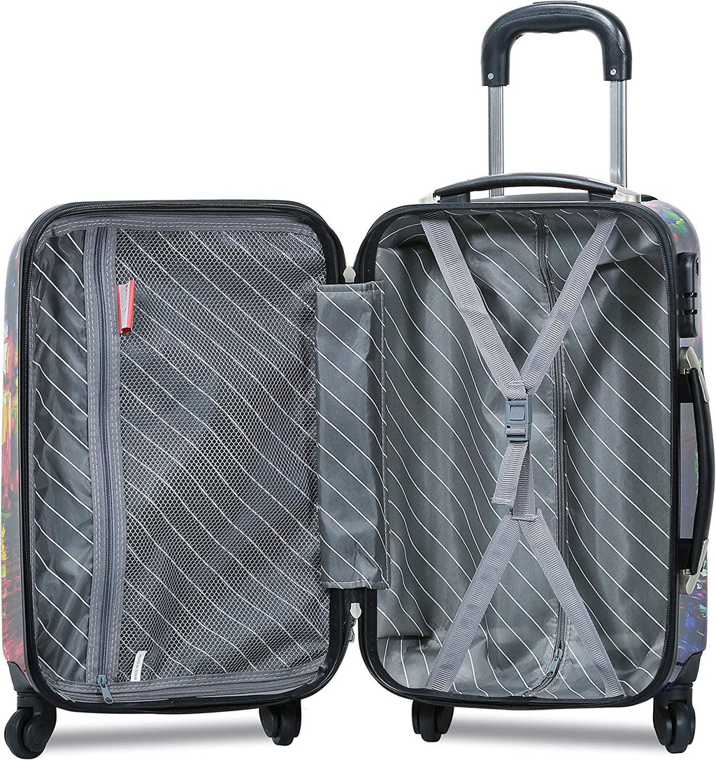 Women's 3-Piece Lightweight Hardside Spinner Upright Luggage Set, Multicolor, One Size