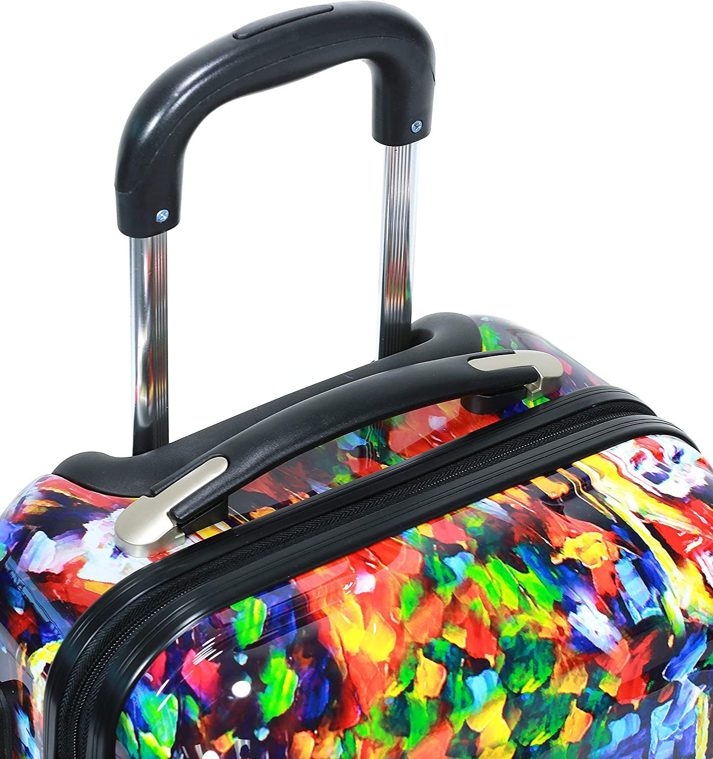 Women's 3-Piece Lightweight Hardside Spinner Upright Luggage Set, Multicolor, One Size