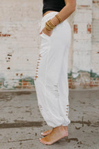 joggers - ivory