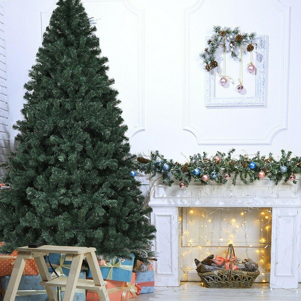 7.5' Pre-Lit Artificial Spruce Christmas Tree Multicolor Lights Festival Holiday