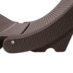 SwimWays 6042376 TerraSol Sonoma All Weather Rattan-Look Low Profile Deck or In-Pool Chaise Lounge Chair Pool Float, Brown