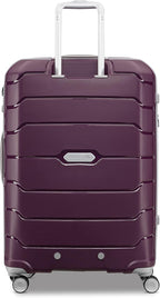 form Hardside Expandable with Double Spinner Wheels, Amethyst Purple, Checked-Large 28-Inch