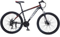 U`Adult Mountain Bike 27.5 Inch,Men Mountain Bike  24-Speed MTB Bikes 17 Inch Aluminum Frame Mountain Bikes for Men with Dual Disc Brake and Full Suspension Fork