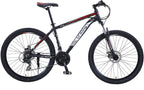 U`Adult Mountain Bike 27.5 Inch,Men Mountain Bike  24-Speed MTB Bikes 17 Inch Aluminum Frame Mountain Bikes for Men with Dual Disc Brake and Full Suspension Fork