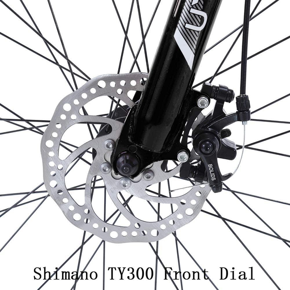 U`Adult Mountain Bike 27.5 Inch,Men Mountain Bike  24-Speed MTB Bikes 17 Inch Aluminum Frame Mountain Bikes for Men with Dual Disc Brake and Full Suspension Fork