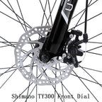 U`Adult Mountain Bike 27.5 Inch,Men Mountain Bike  24-Speed MTB Bikes 17 Inch Aluminum Frame Mountain Bikes for Men with Dual Disc Brake and Full Suspension Fork