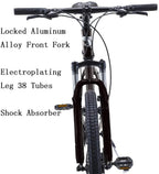 U`Adult Mountain Bike 27.5 Inch,Men Mountain Bike  24-Speed MTB Bikes 17 Inch Aluminum Frame Mountain Bikes for Men with Dual Disc Brake and Full Suspension Fork