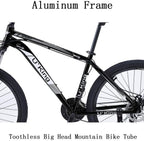 U`Adult Mountain Bike 27.5 Inch,Men Mountain Bike  24-Speed MTB Bikes 17 Inch Aluminum Frame Mountain Bikes for Men with Dual Disc Brake and Full Suspension Fork