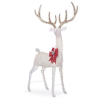 8.5 ft Warm White LED Giant Buck with Bow Holiday Yard Decoration