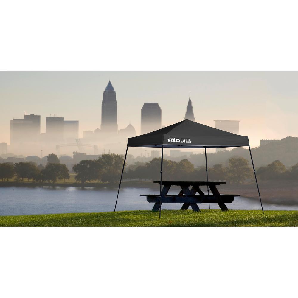 10 ft. x 10 ft. Black Slant Leg Canopy