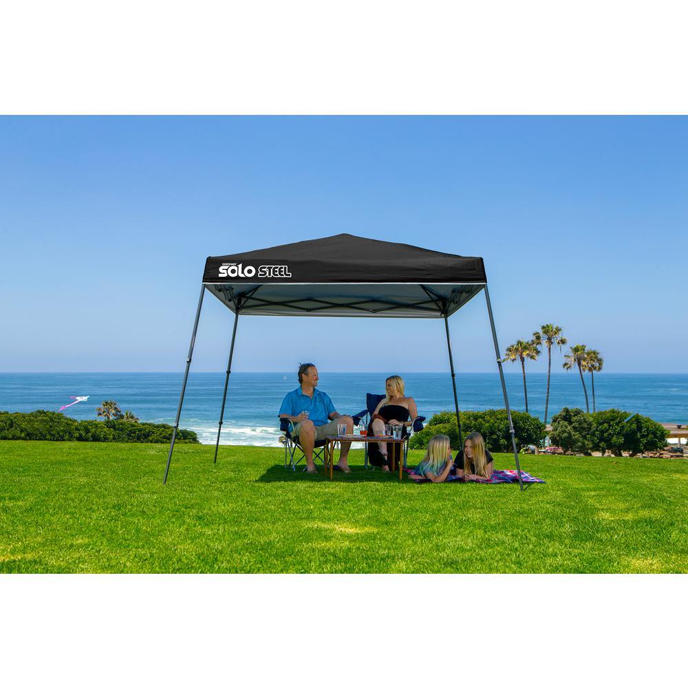10 ft. x 10 ft. Black Slant Leg Canopy