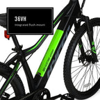 Hyper Bicycles E-Ride Electric Pedal Assist Mountain Bike, 29" Wheels, Black