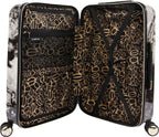 Luggage Teresa 3pc Spinner Suitcase Set, Black Marble, One Size