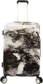 Luggage Teresa 3pc Spinner Suitcase Set, Black Marble, One Size