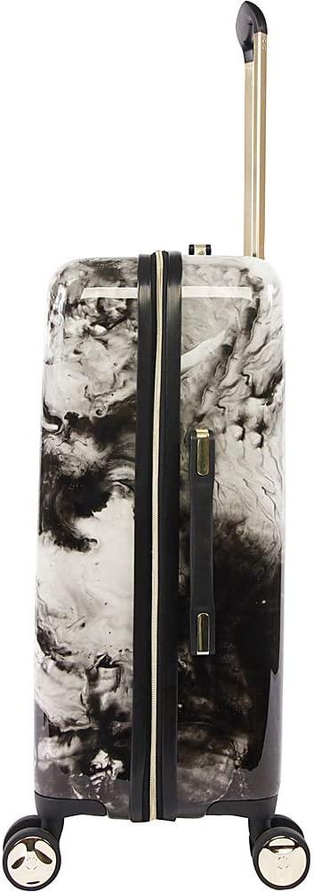 Luggage Teresa 3pc Spinner Suitcase Set, Black Marble, One Size