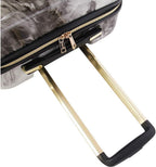 Luggage Teresa 3pc Spinner Suitcase Set, Black Marble, One Size