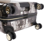 Luggage Teresa 3pc Spinner Suitcase Set, Black Marble, One Size