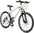 Max4out Mountain Bike 26-inch 27.5-inch Wheels, 21 Speed with High Carbon Steel Frame, Double Disc Brake, Front Suspension Anti-Slip Bikes