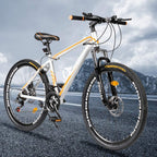 Max4out Mountain Bike 26-inch 27.5-inch Wheels, 21 Speed with High Carbon Steel Frame, Double Disc Brake, Front Suspension Anti-Slip Bikes