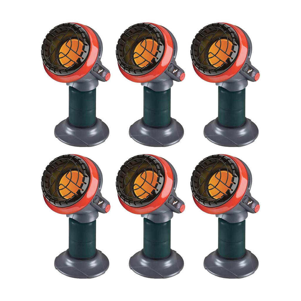 Mr Heater 3800 BTU Indoor Outdoor Portable Little Buddy Propane Heater (6 Pack)