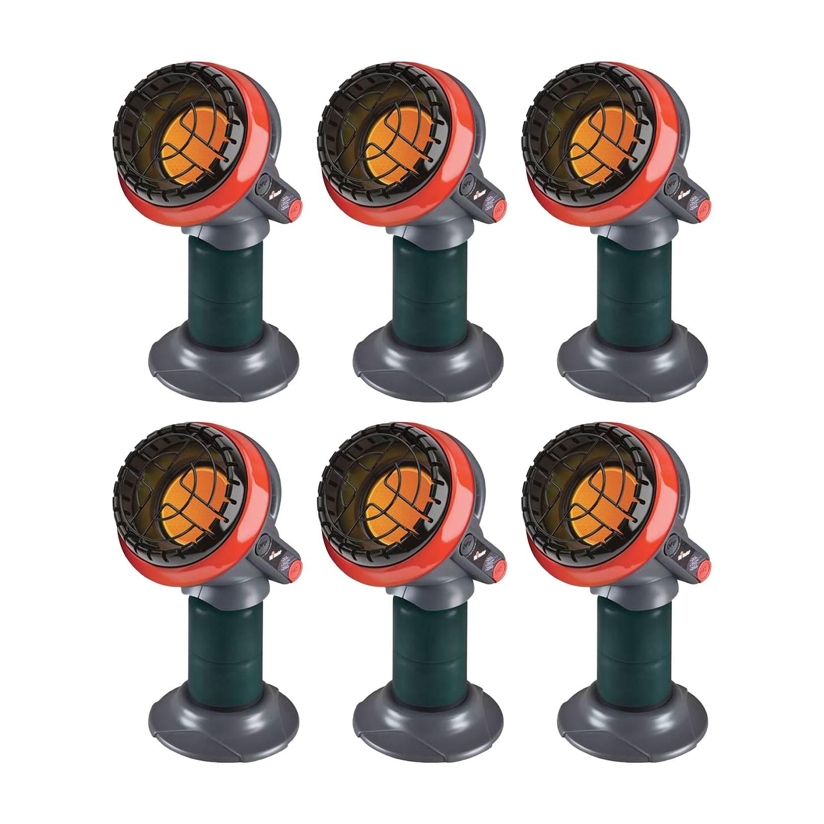 Mr Heater 3800 BTU Indoor Outdoor Portable Little Buddy Propane Heater (6 Pack)