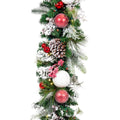 9 ft. Pre-Lit LED Frosted Wonderland Garland