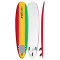 Wavestorm 8ft Classic Longboard Surfboard (Tri-Color Solid) (WS18-SRF107-TRI)