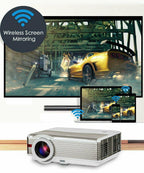8000lms wifi android projector home theater wireless airplay for ios online tv